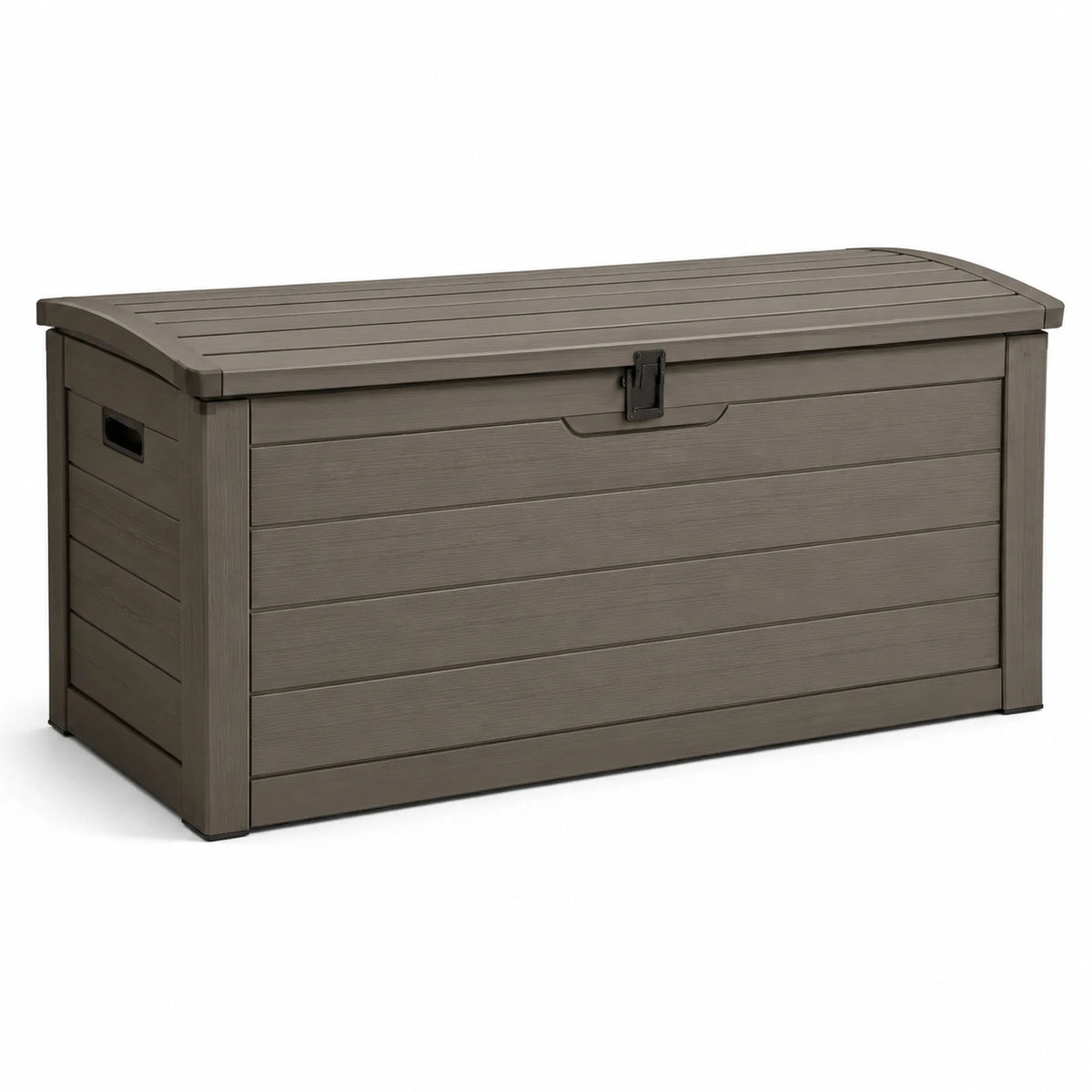 Coffre de rangement extérieur en résine 390L marron
