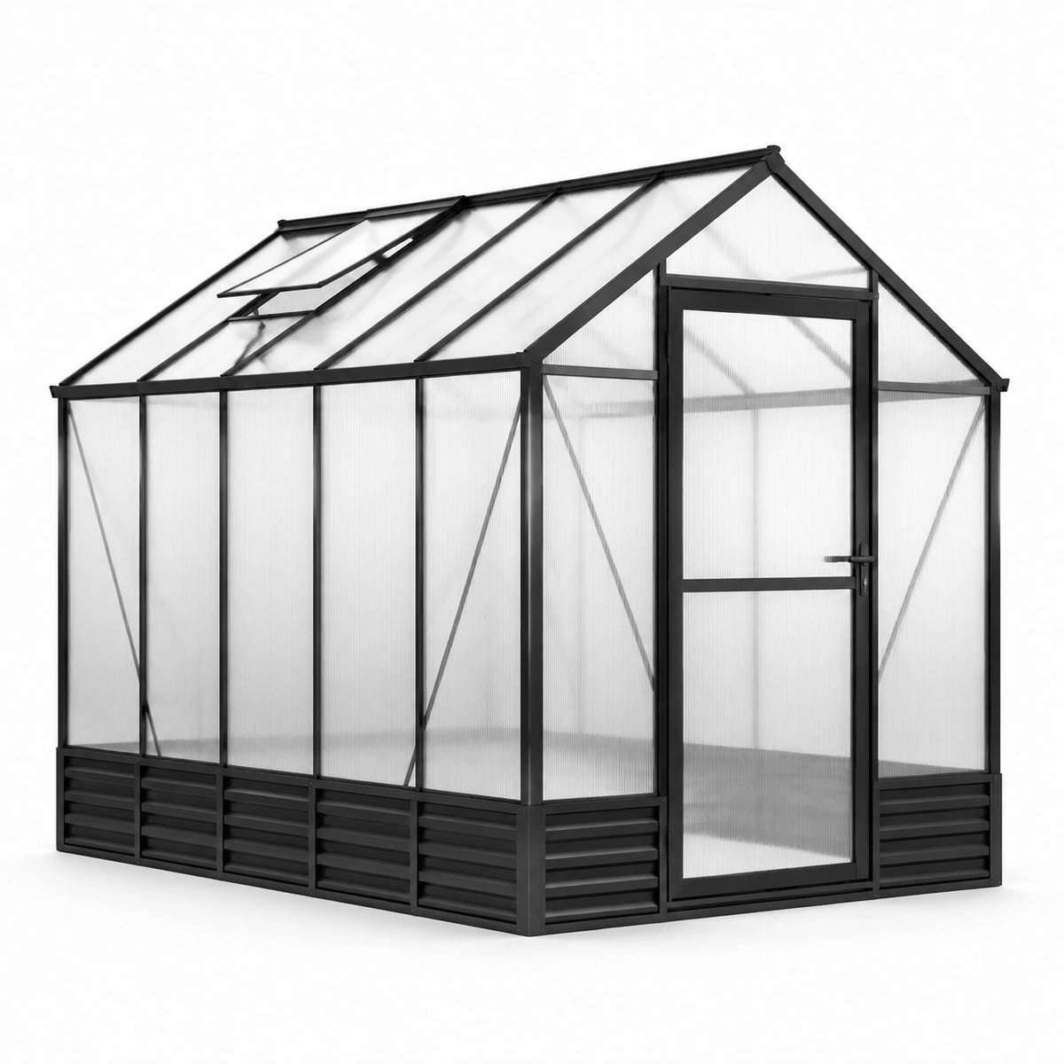 Serre de jardin en aluminium avec panneaux polycarbonate